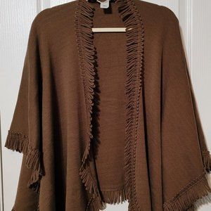 Coldwater Creek Wrap NWOT Brown